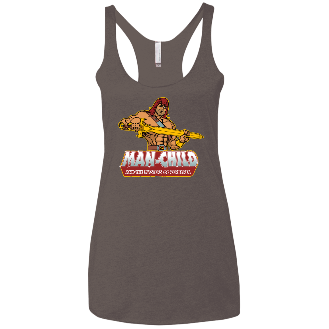 Man Child Women's Triblend Racerback Tank