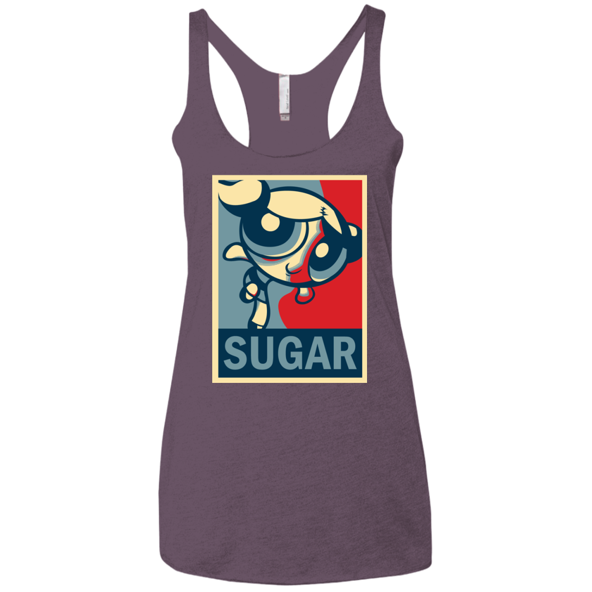 Sugar Powerpuff Women's Triblend Racerback Tank