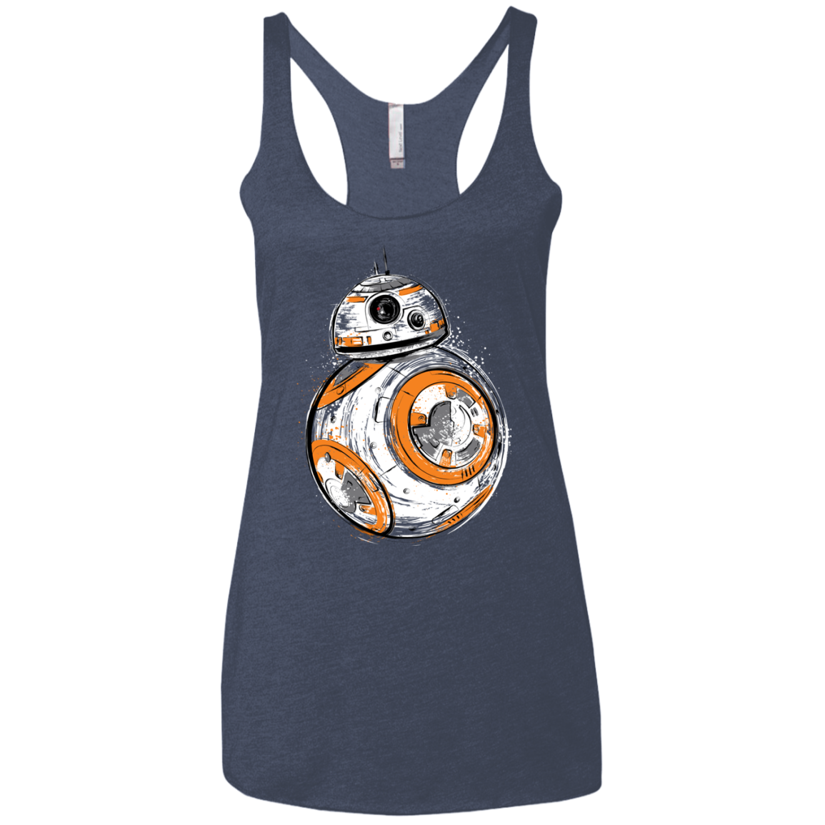 Astromech Droid Women's Triblend Racerback Tank