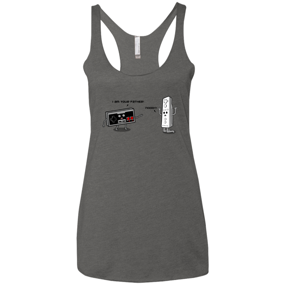 I am your father NES Women's Triblend Racerback Tank