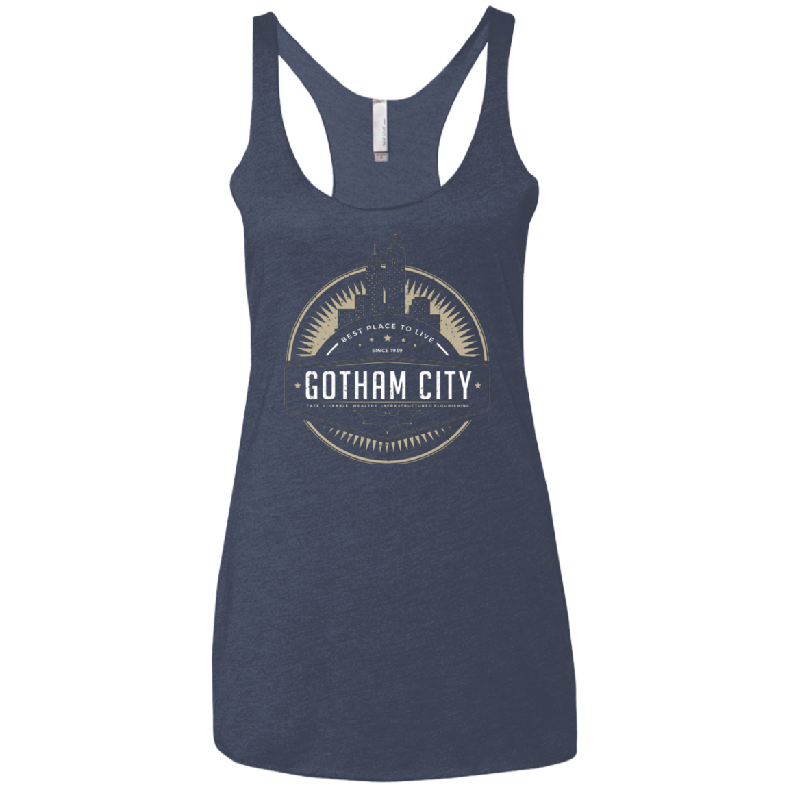 Best Place To Live Women's Triblend Racerback Tank