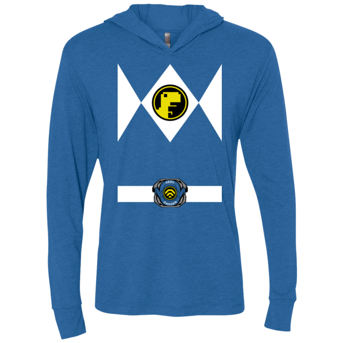 Geek Ranger Triblend Long Sleeve Hoodie Tee