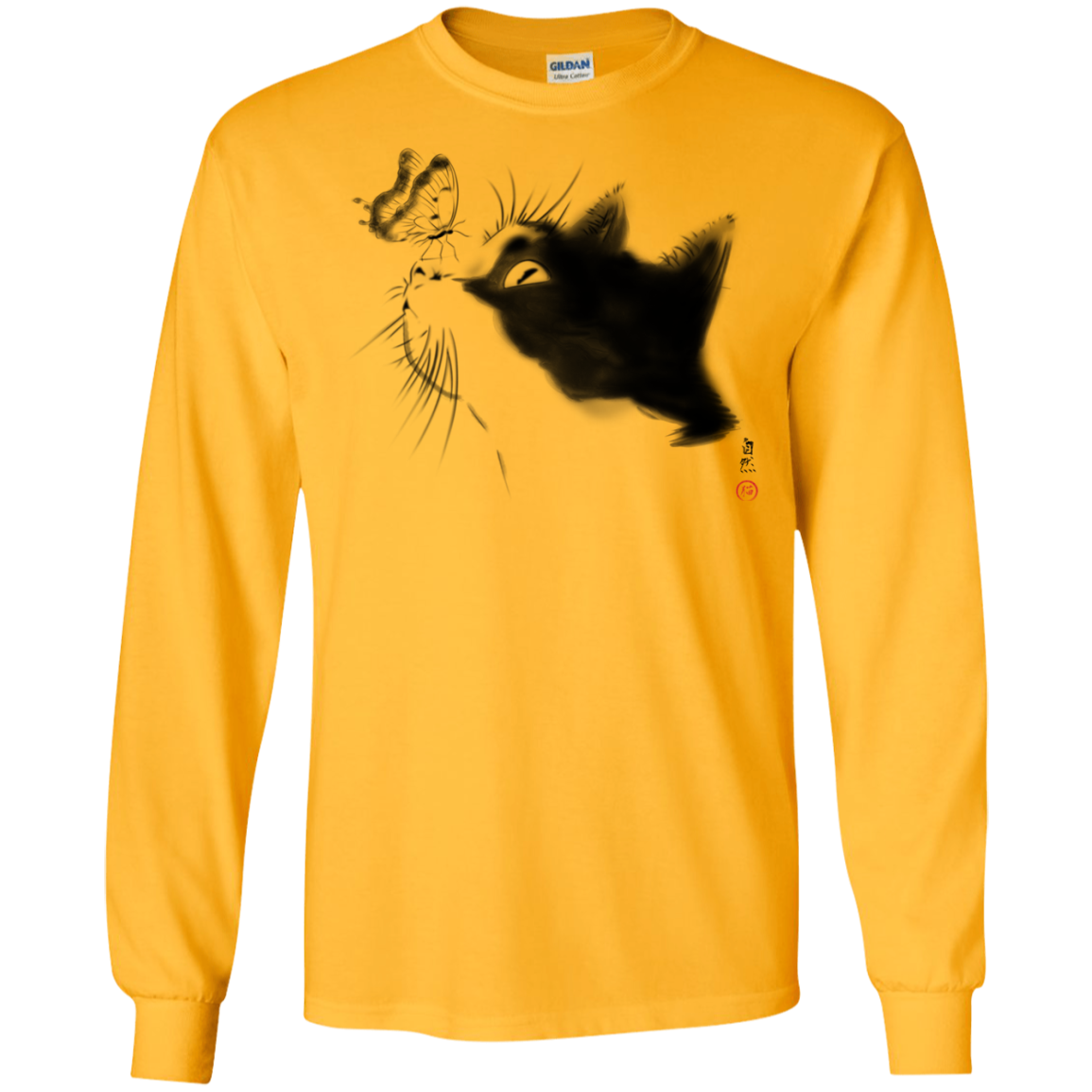 Curious Cat Men's Long Sleeve T-Shirt