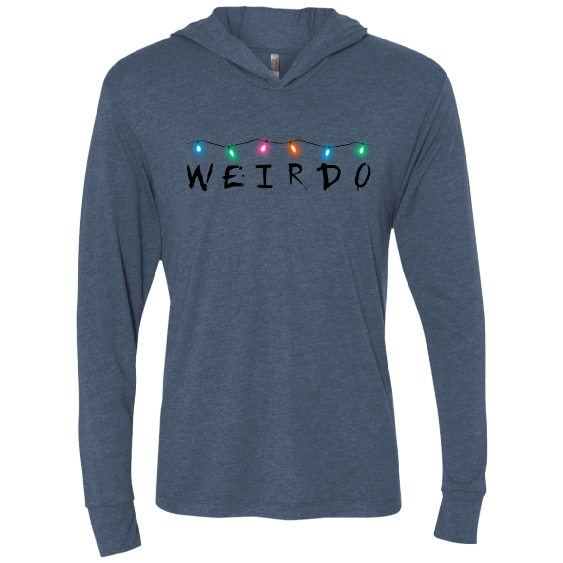Weirdo Triblend Long Sleeve Hoodie Tee