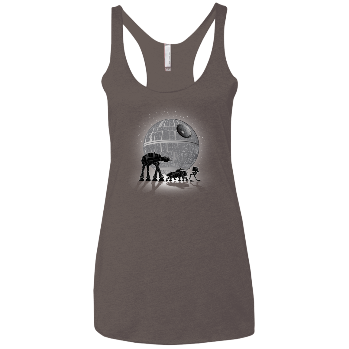 Full Moon Over Empire Women's Triblend Racerback Tank