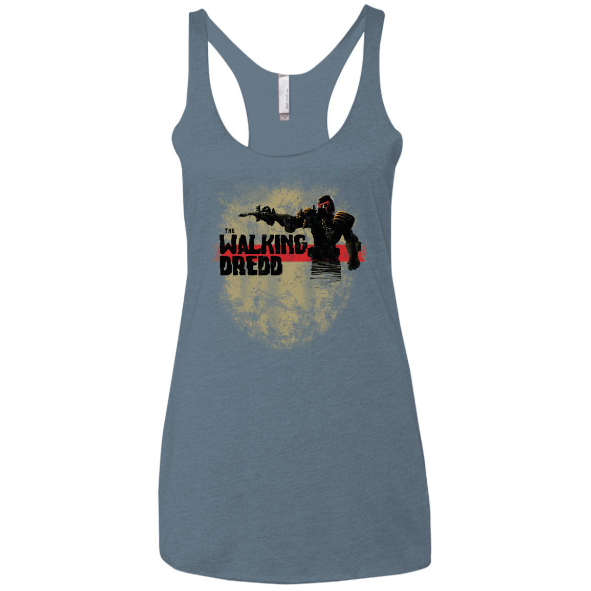 Walking Dredd Women's Triblend Racerback Tank