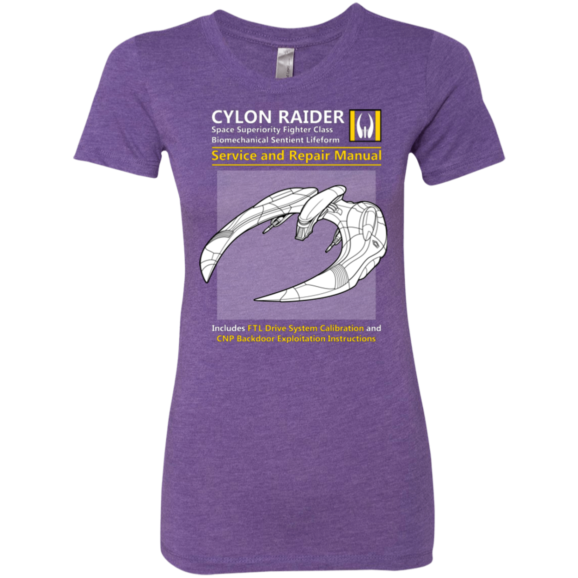 CYLON RAIDER SERVICE & REPAIR MANUAL Women's Triblend T-Shirt