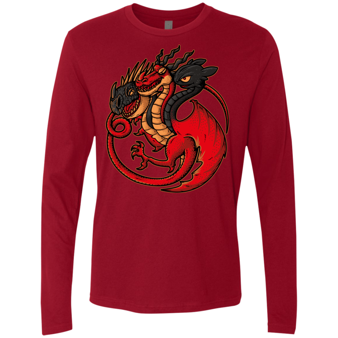 FIRE BLOOD AND TRAINING Men's Premium Long Sleeve