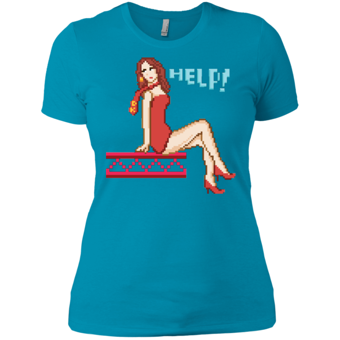 Pixel Pinup Pauline Women's Premium T-Shirt