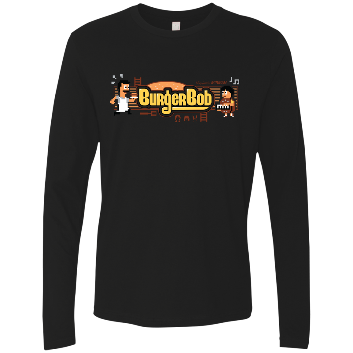 Burger Bob Men's Premium Long Sleeve