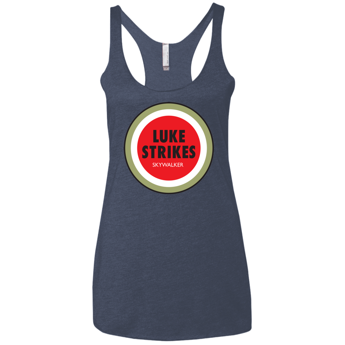Luke Strikes Women's Triblend Racerback Tank