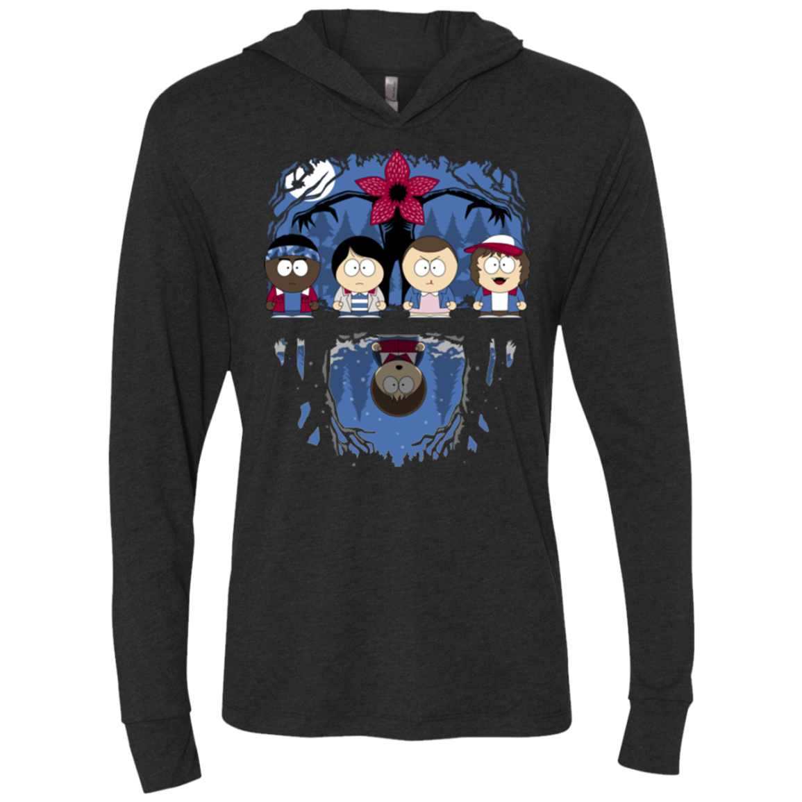 Stranger Park Triblend Long Sleeve Hoodie Tee