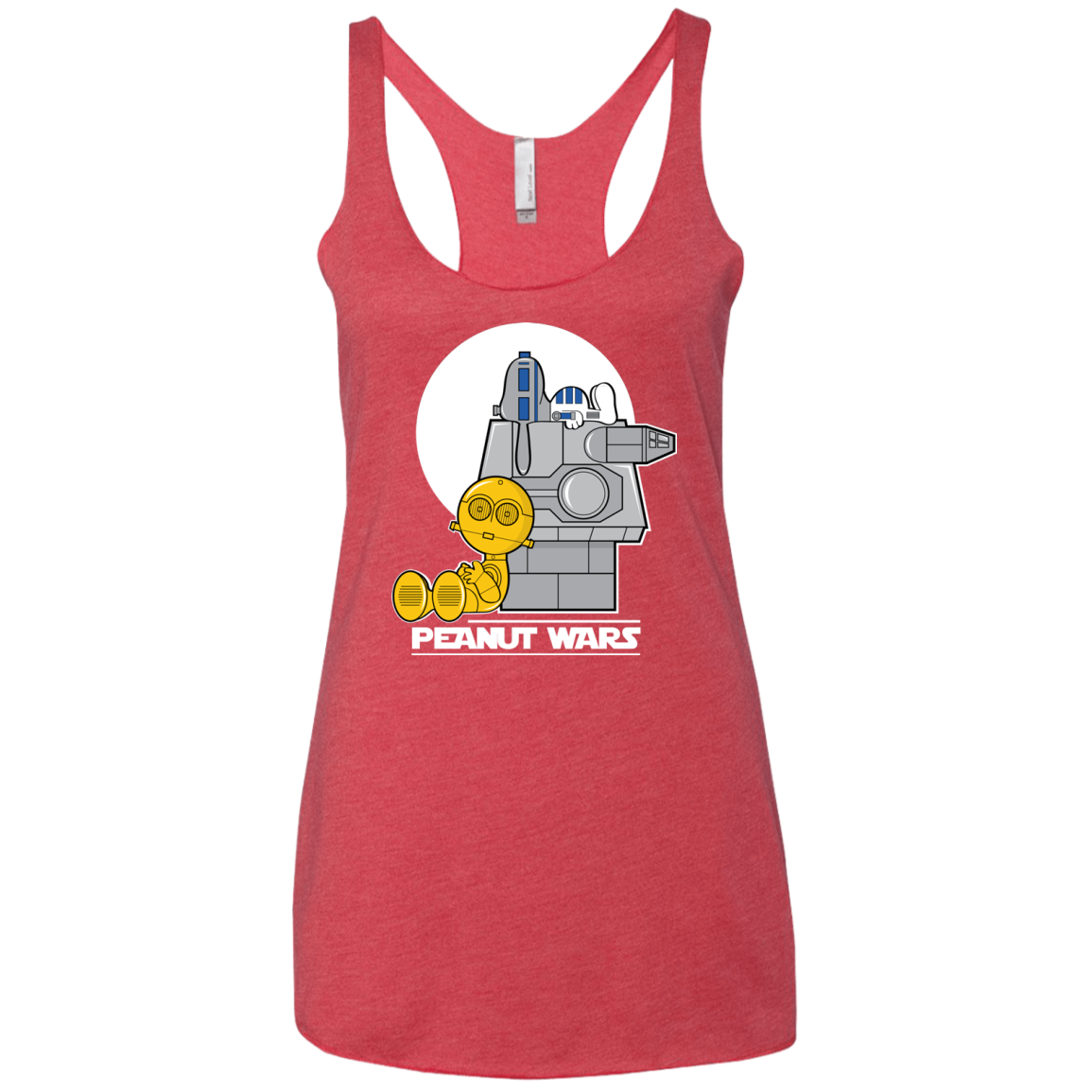 Peanut Wars Women's Triblend Racerback Tank