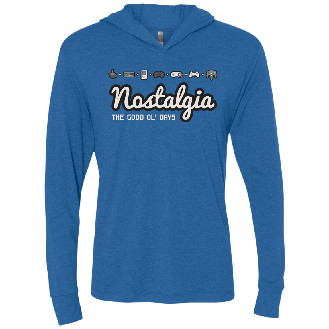 Nostalgia Triblend Long Sleeve Hoodie Tee