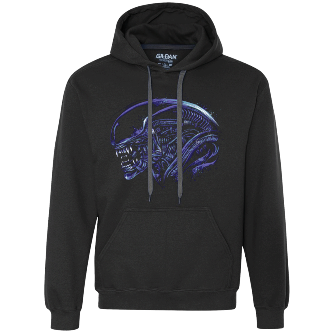 Space Nightmare Purple Premium Fleece Hoodie