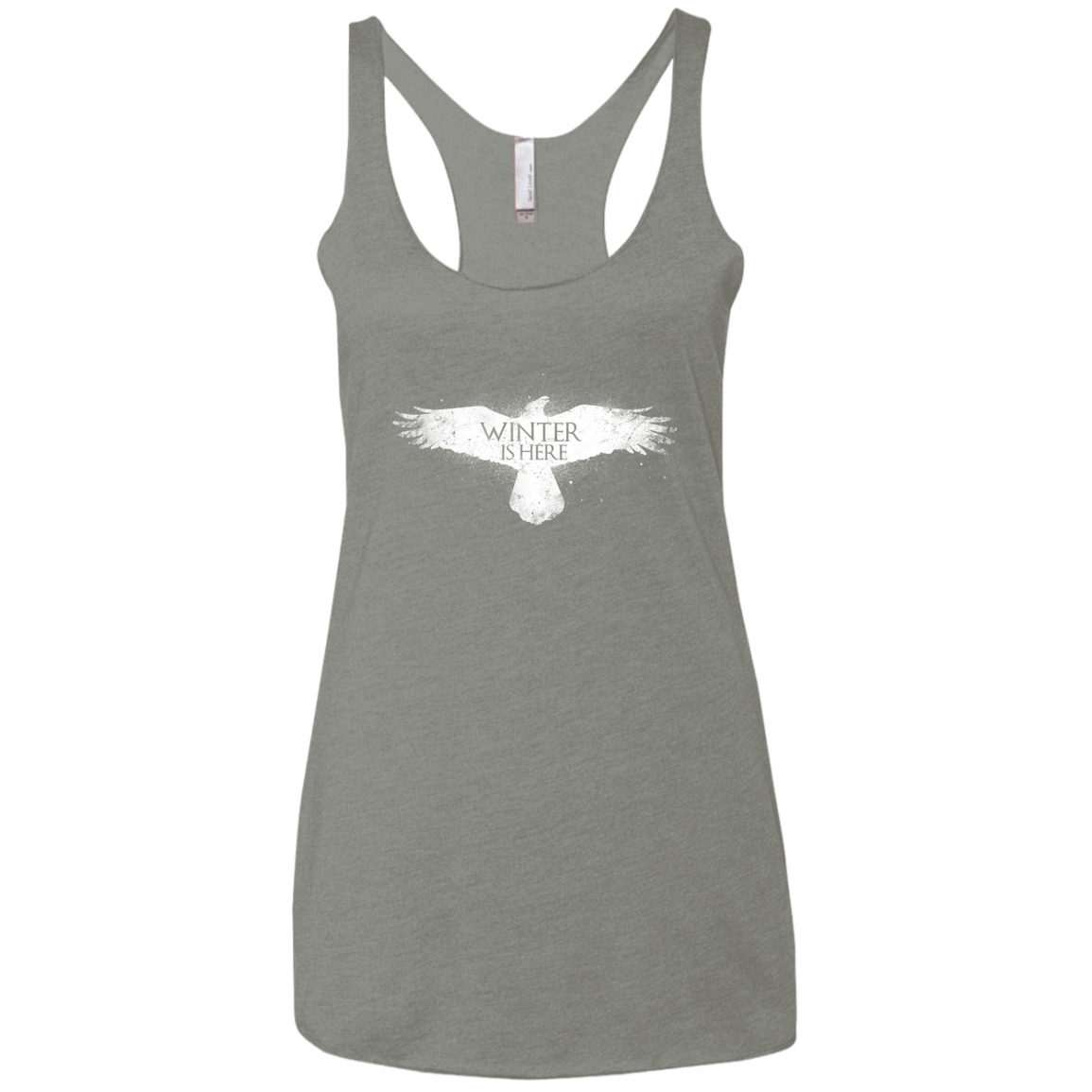 Winter is here Women's Triblend Racerback Tank