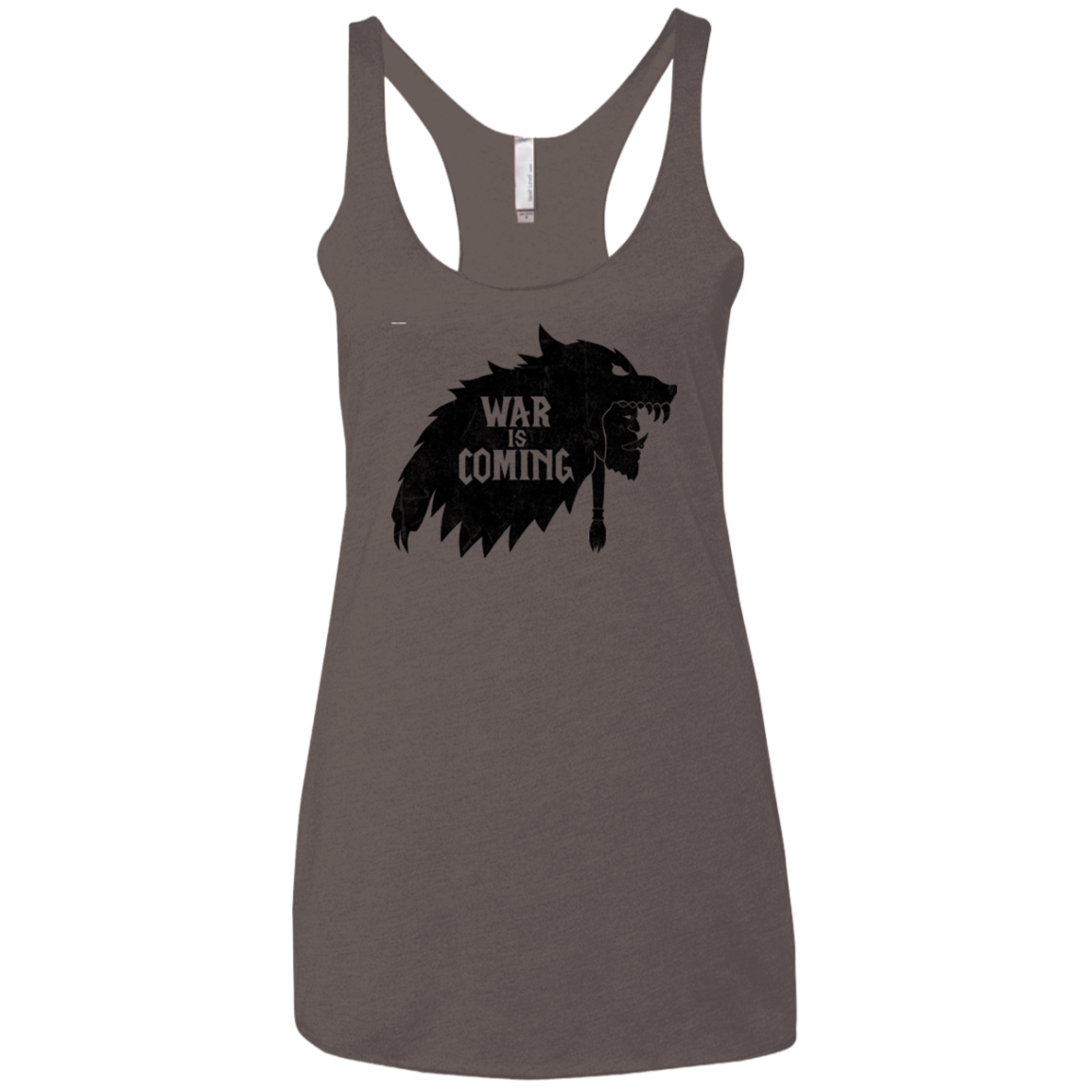 War is Coming Women's Triblend Racerback Tank