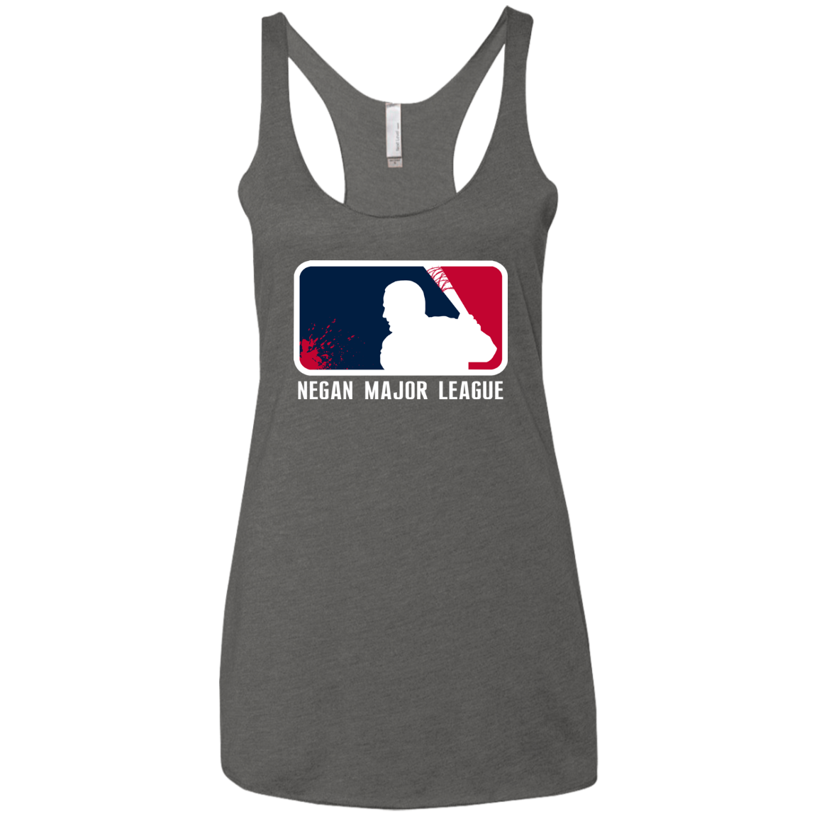 Negan Mayor League Women's Triblend Racerback Tank