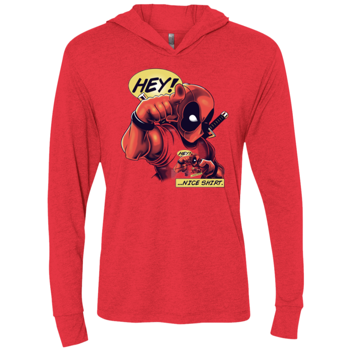 Nice Shirt Triblend Long Sleeve Hoodie Tee