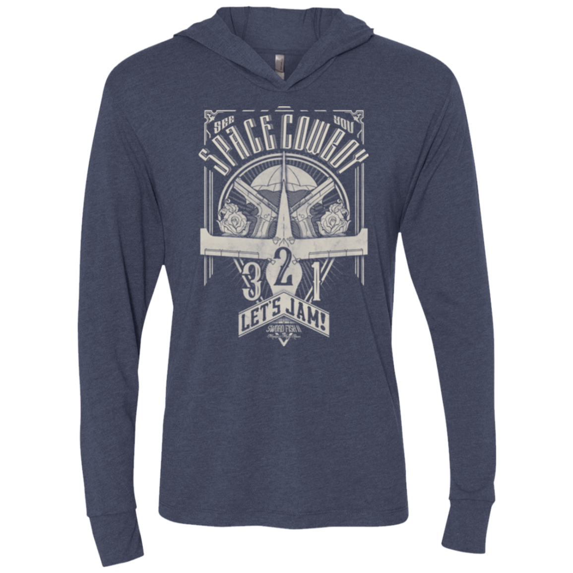 The Vintage Series - Space Cowboy Triblend Long Sleeve Hoodie Tee