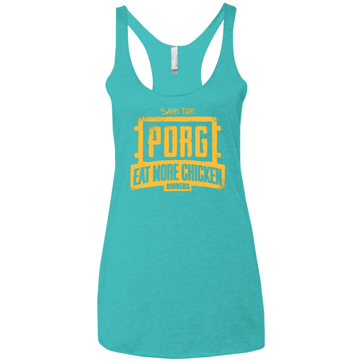 Eat More Chicken Women's Triblend Racerback Tank