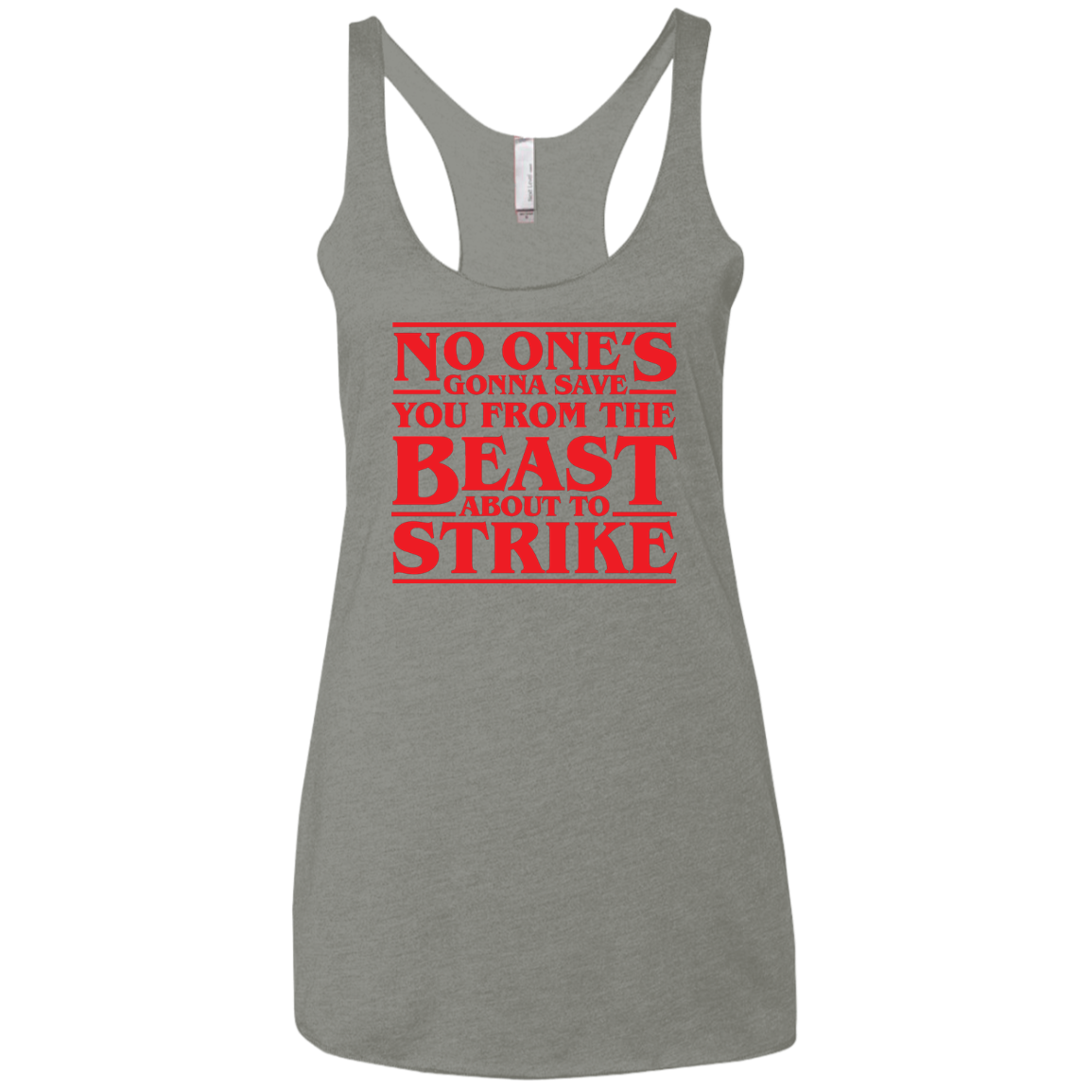 The Beast Women's Triblend Racerback Tank