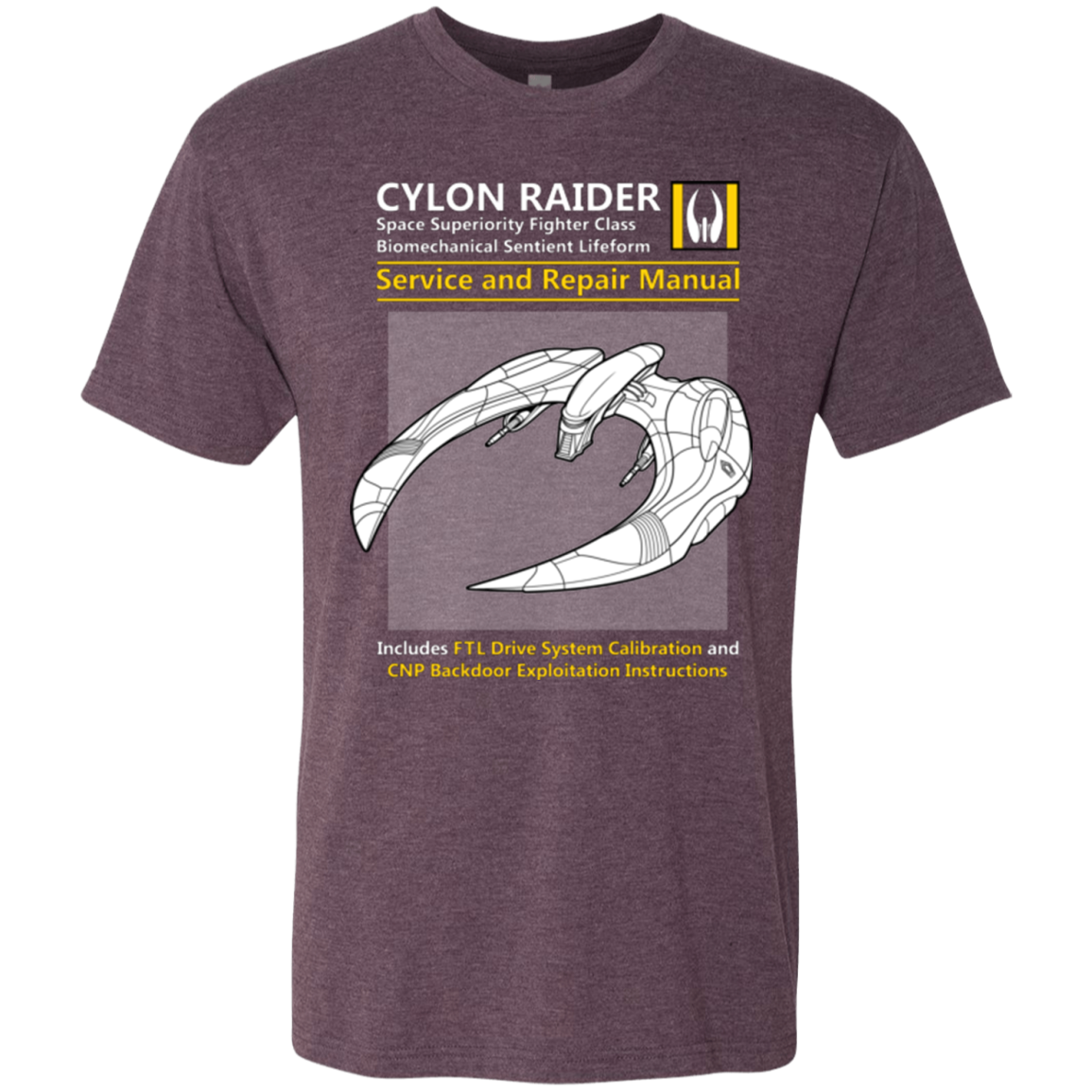 CYLON RAIDER SERVICE & REPAIR MANUAL Men's Triblend T-Shirt