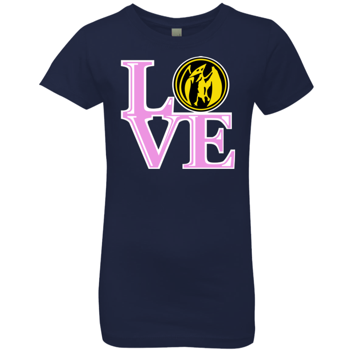 Pink Ranger LOVE Girls Premium T-Shirt