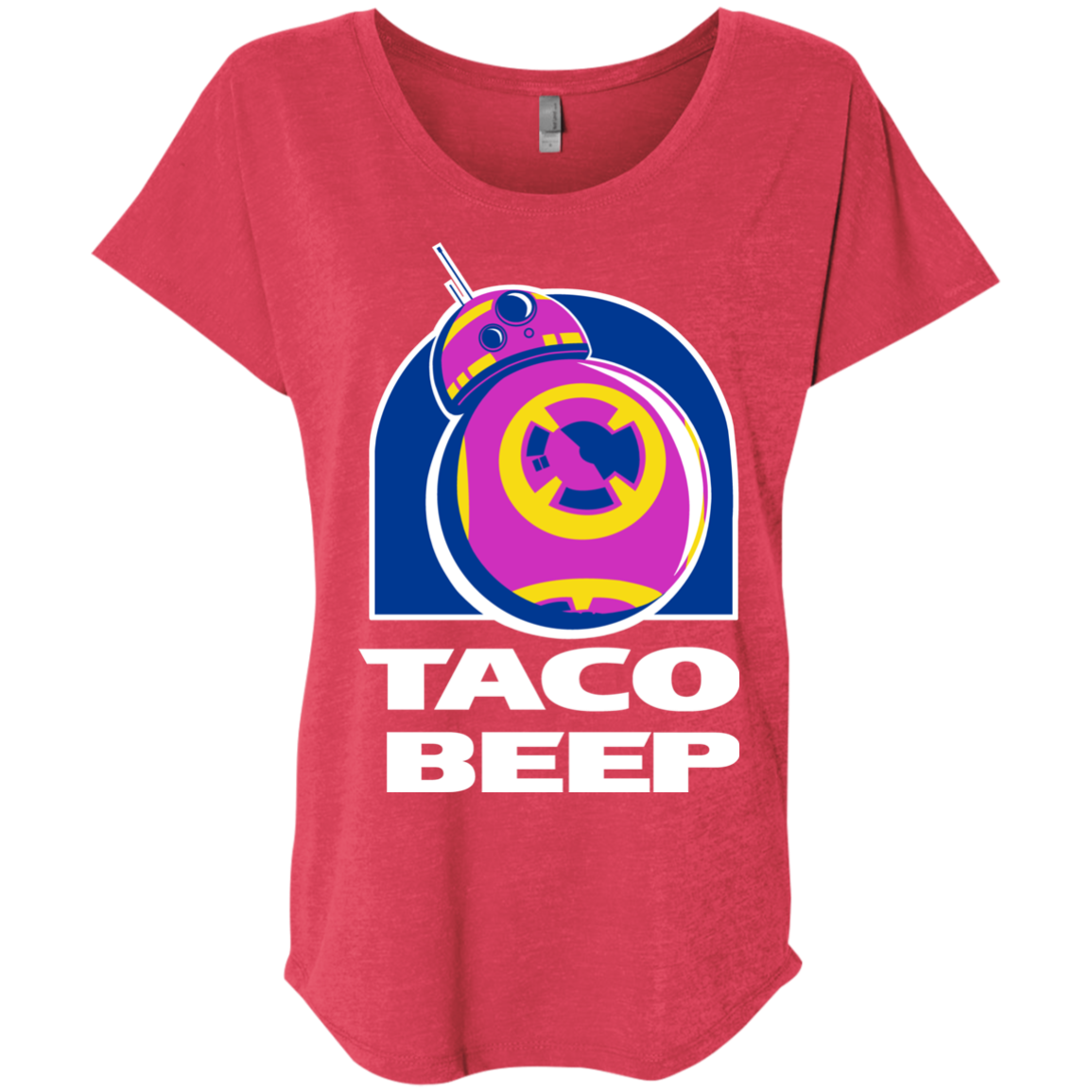 Taco Beep Triblend Dolman Sleeve