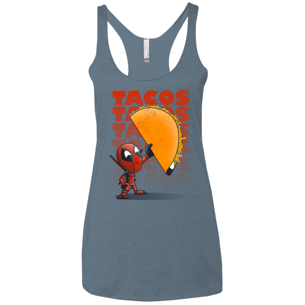 Tacos Women's Triblend Racerback Tank
