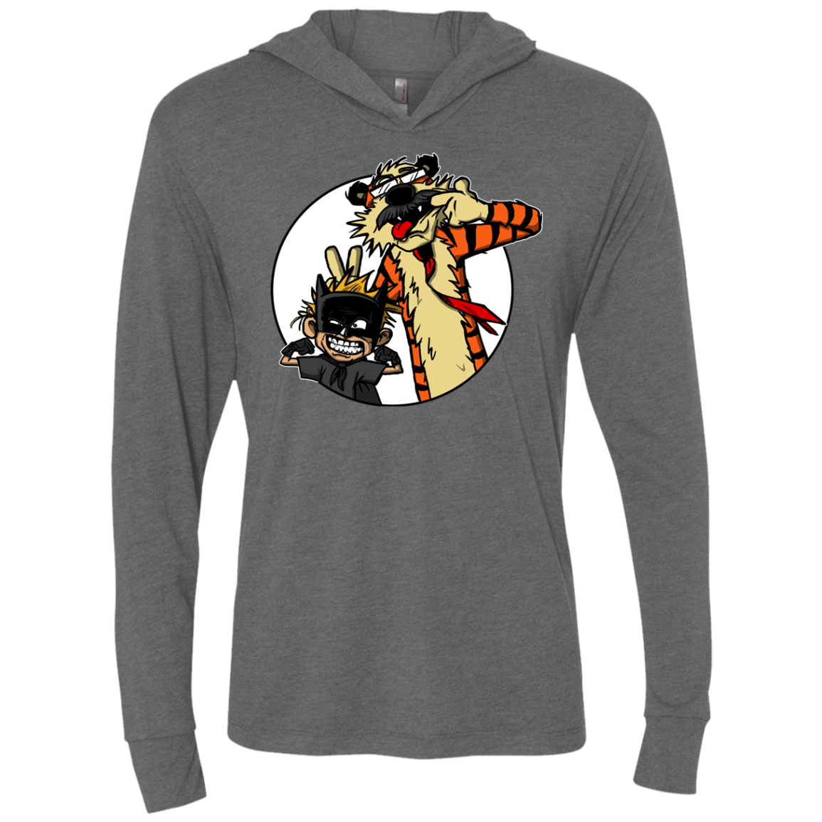 Gothams Finest Triblend Long Sleeve Hoodie Tee