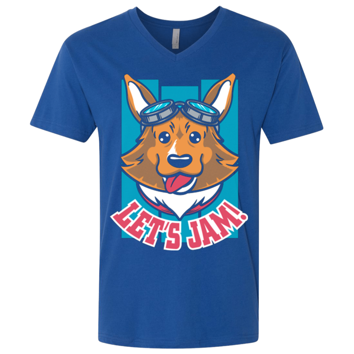 Lets Jam (2) Men's Premium V-Neck