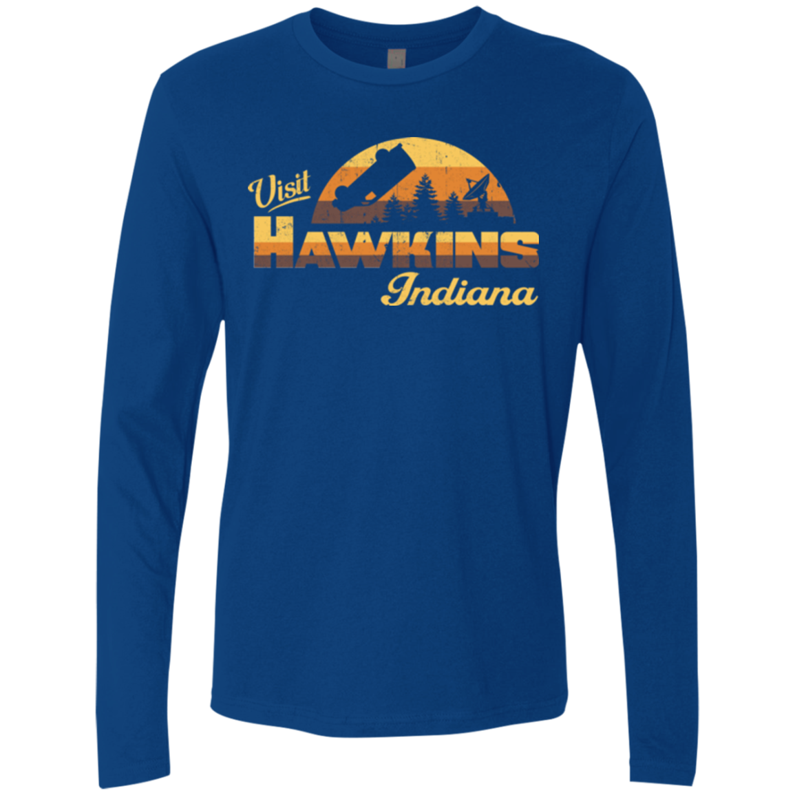 Visit Hawkins Men's Premium Long Sleeve