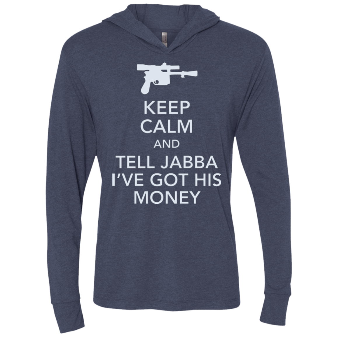 Tell Jabba (2) Triblend Long Sleeve Hoodie Tee