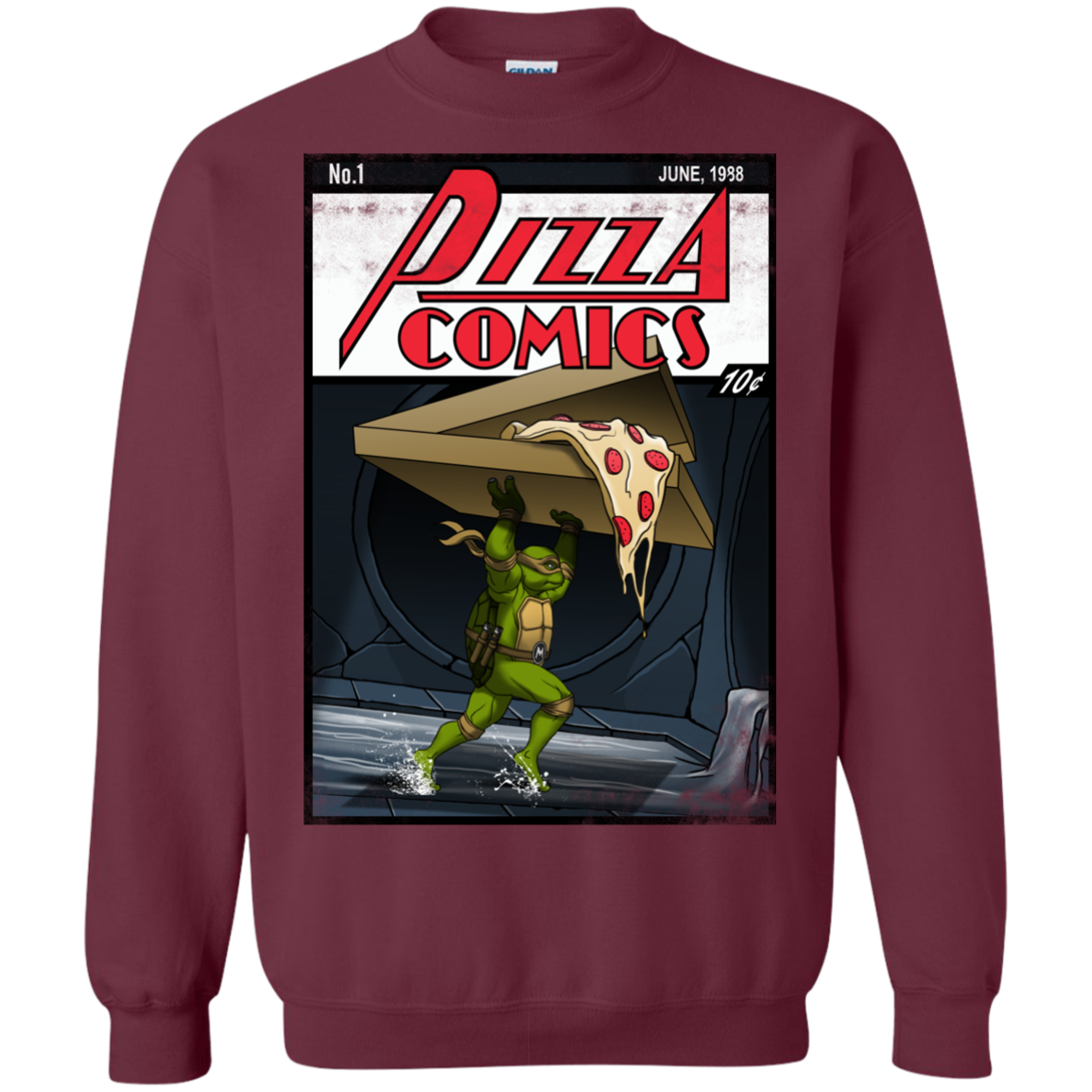 Pizza Comics Crewneck Sweatshirt