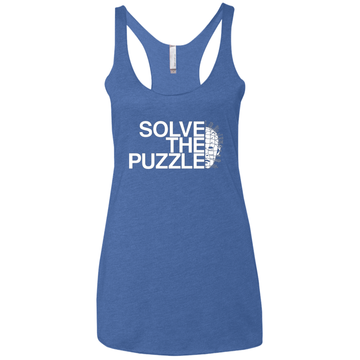 Solve The Puzzle V2 Women's Triblend Racerback Tank