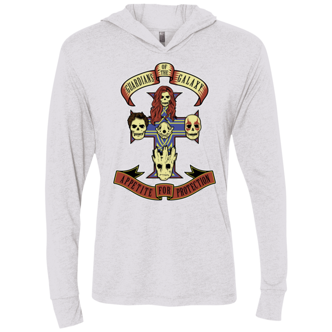 Appetite for Protection Triblend Long Sleeve Hoodie Tee