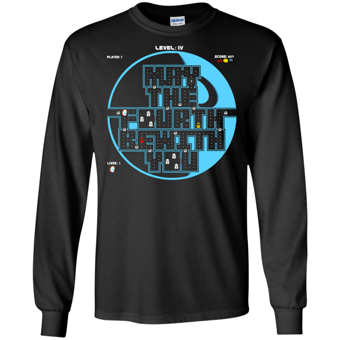 Pacman May The Fourth Men's Long Sleeve T-Shirt