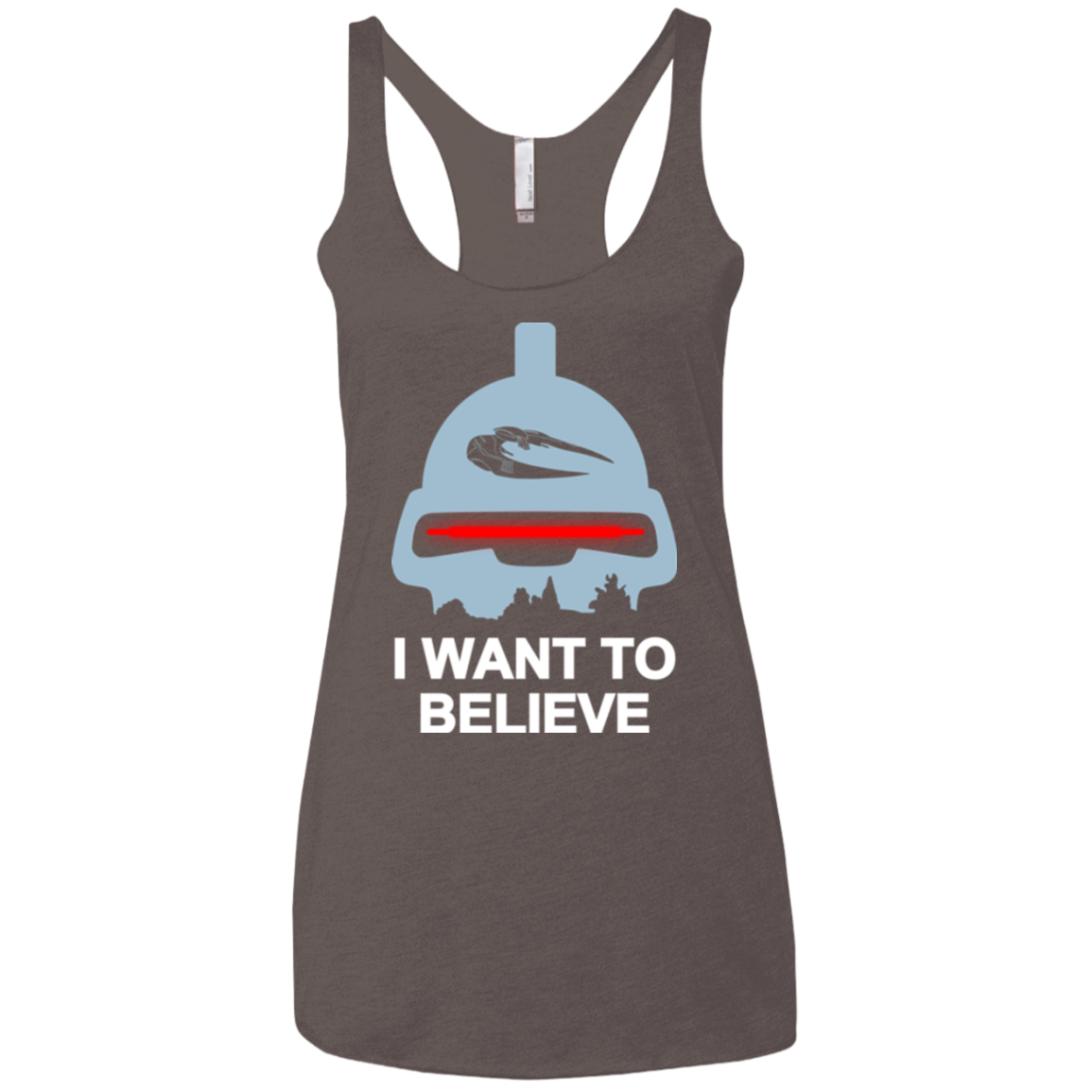 Believe in toasters Women's Triblend Racerback Tank