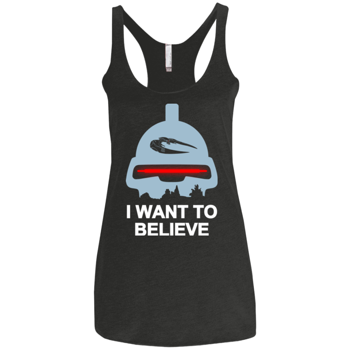Believe in toasters Women's Triblend Racerback Tank