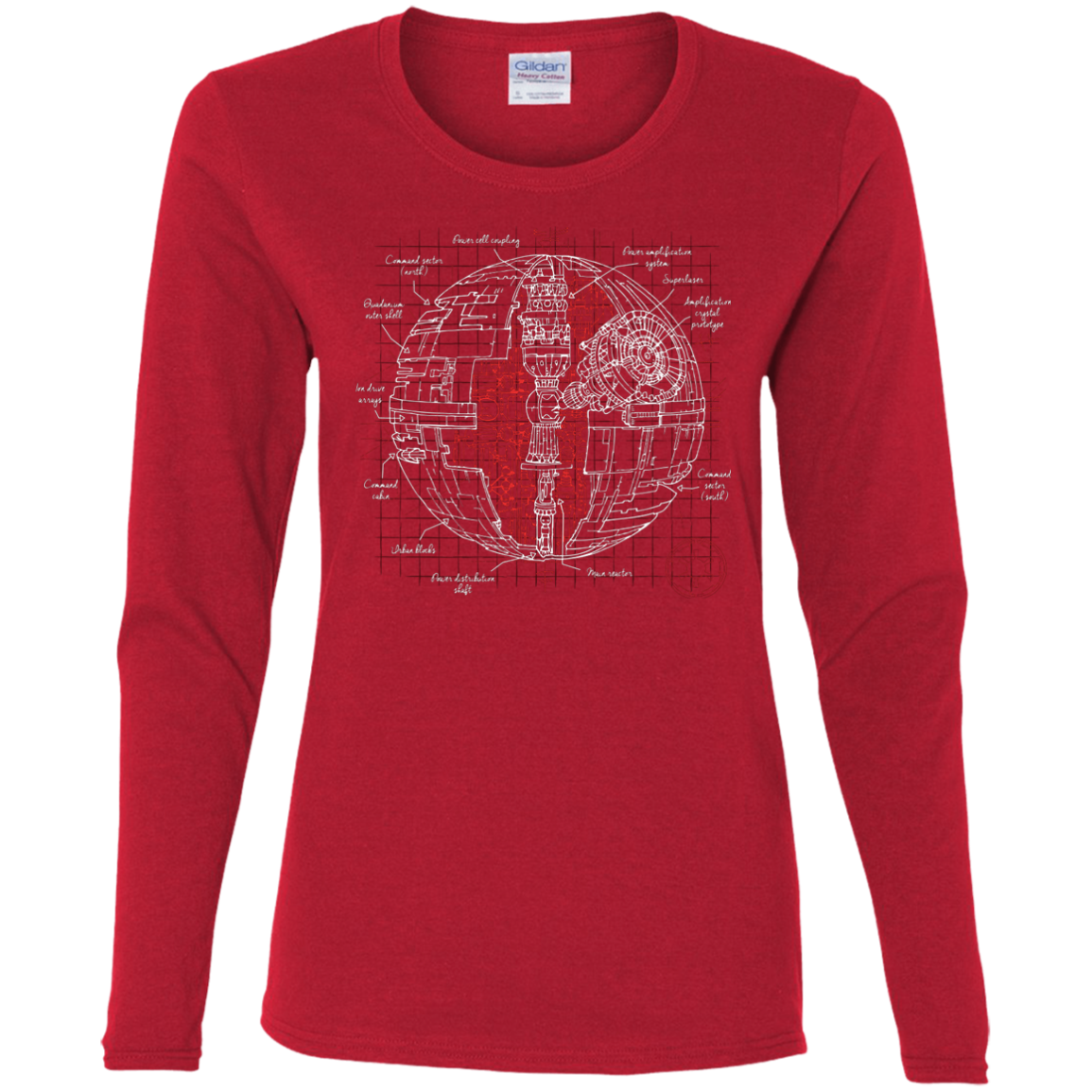 Death Star Plan Women's Long Sleeve T-Shirt