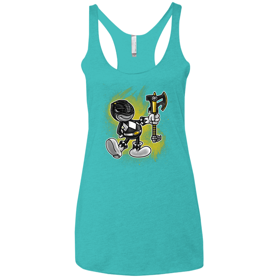 Black Ranger Artwork Women's Triblend Racerback Tank