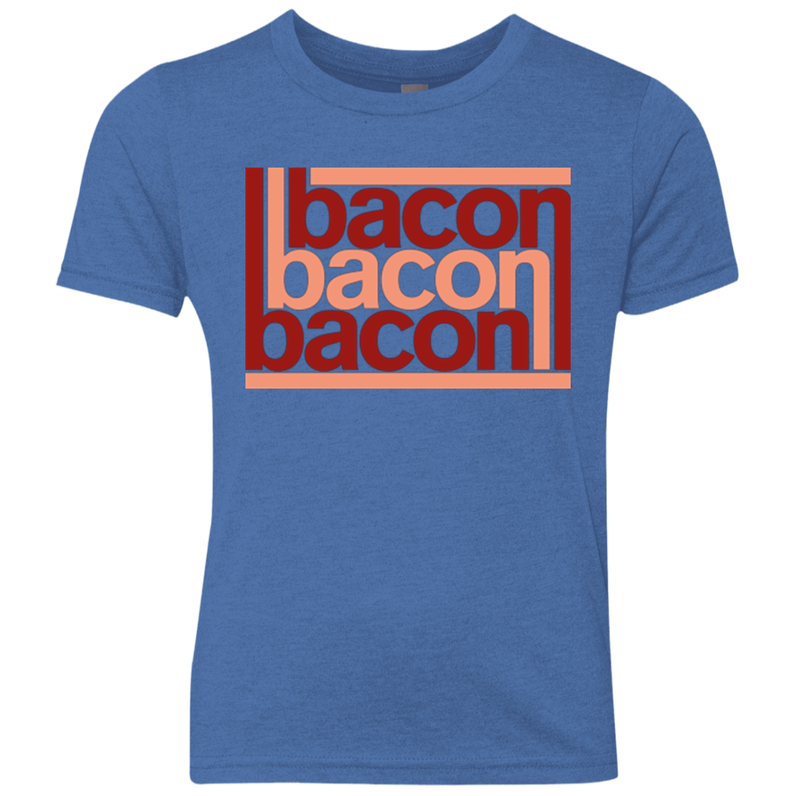 Bacon-Bacon-Bacon Youth Triblend T-Shirt