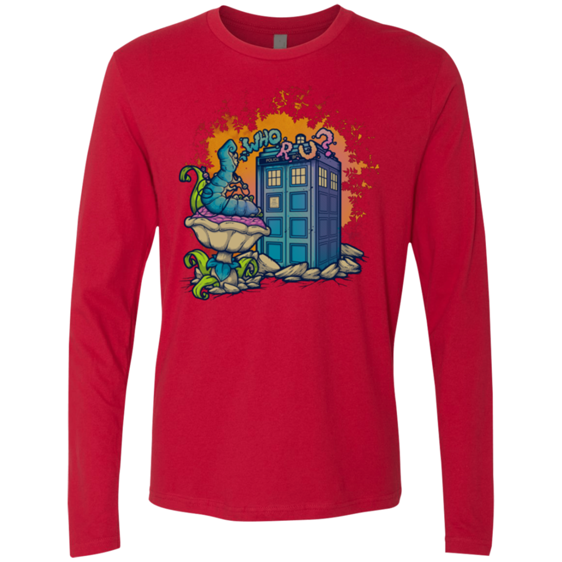 WHO R U 2 Men's Premium Long Sleeve