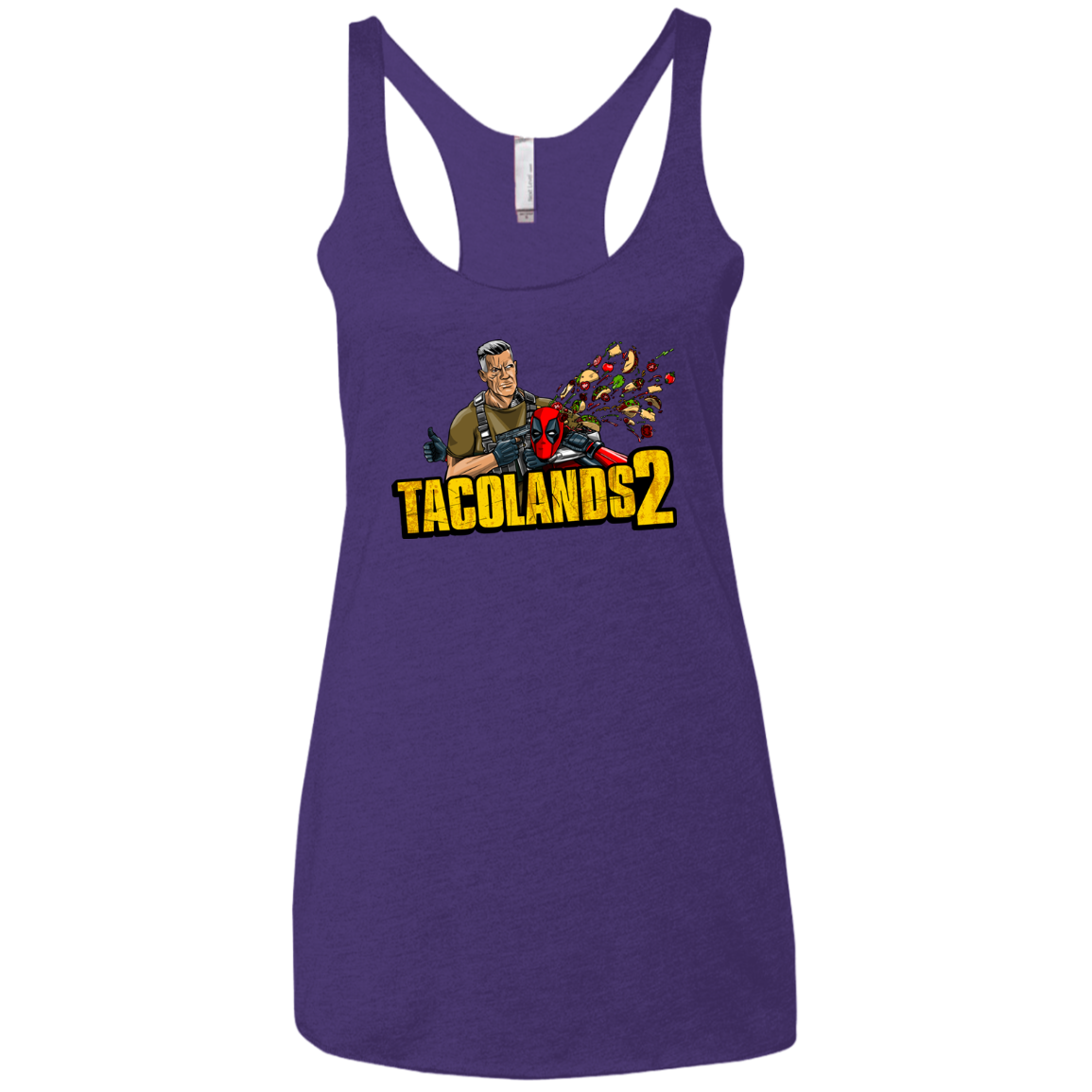 TACOLANDS 2 Women's Triblend Racerback Tank