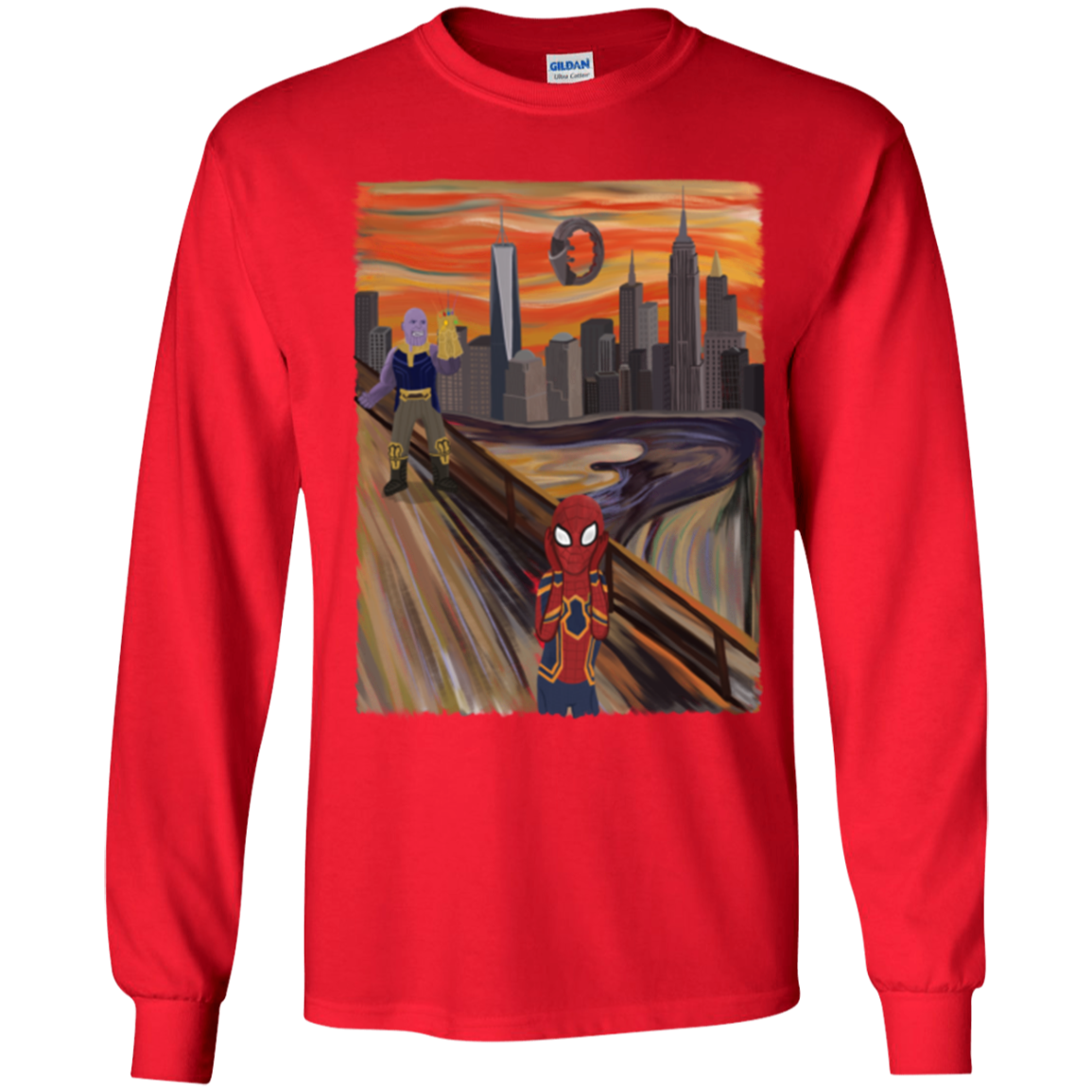 Spider Scream Youth Long Sleeve T-Shirt