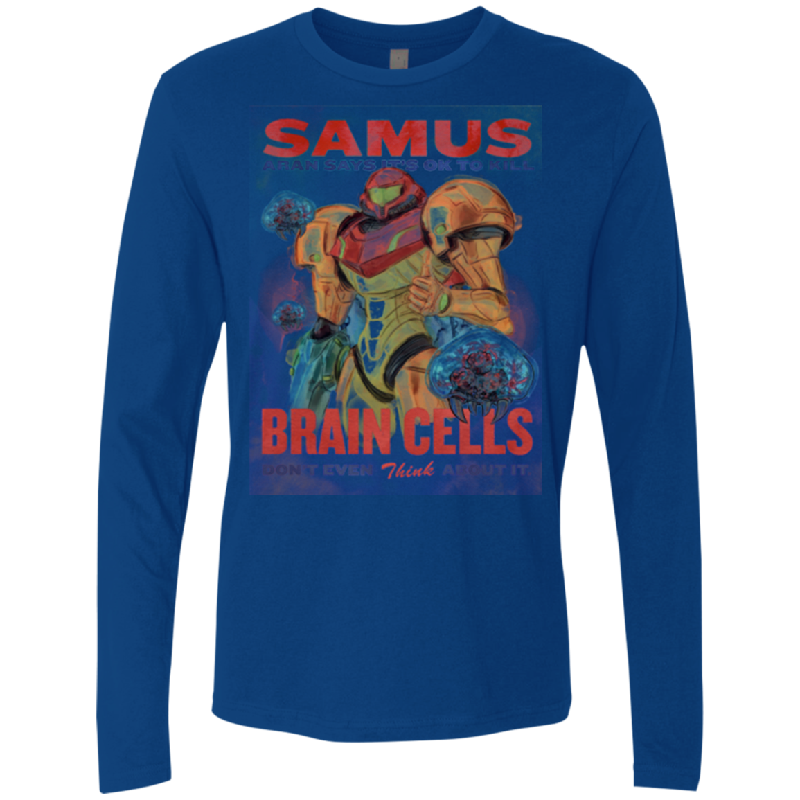 Samus Aran Propaganda Men's Premium Long Sleeve