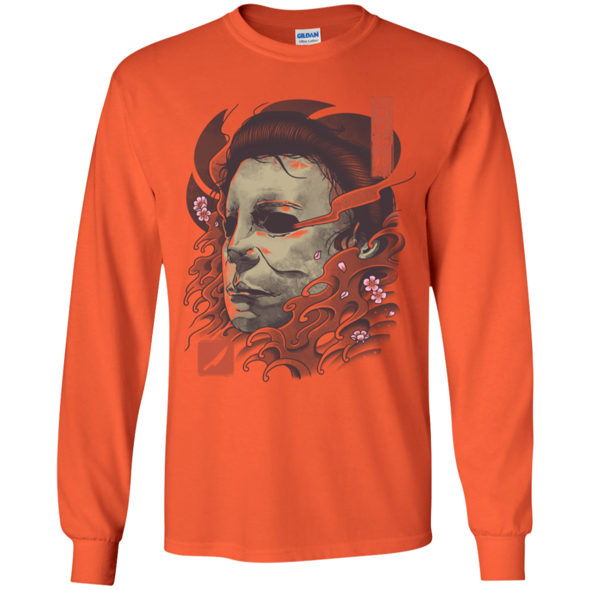 Oni Slasher Mask Youth Long Sleeve T-Shirt