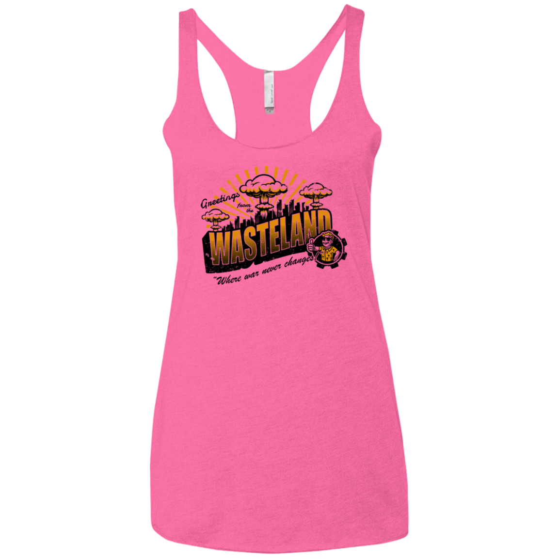 Greetings from the Wasteland! Women's Triblend Racerback Tank