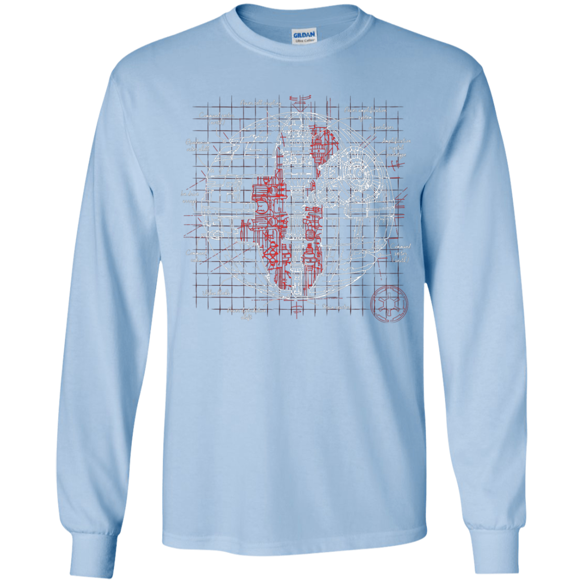 Death Star Plan Youth Long Sleeve T-Shirt